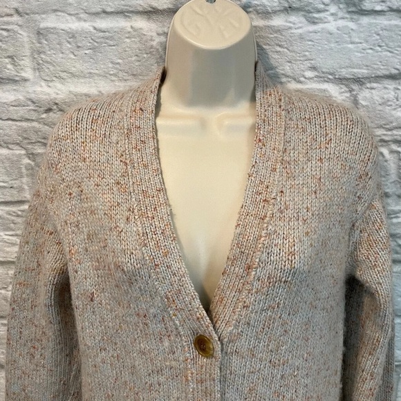 Point Sur by J. Crew Size XXS Heather Sky Patch Pocket Oversize Cardigan - Picture 5 of 8